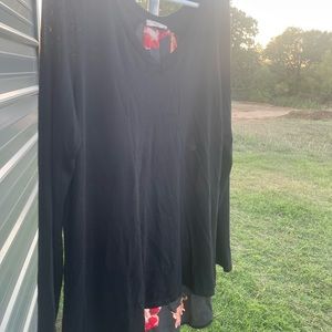 LeLis for Stitch Fix beautiful black top with floral back
